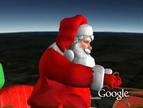 traineau-père-noël-google-earth