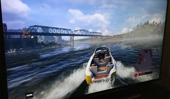 Watch dogs en streaming depuis la PS4 sur un téléviseur 55 pouces