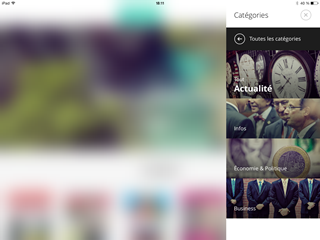 Les menus de navigation