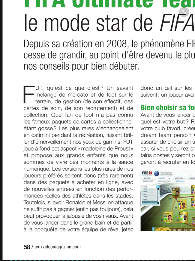 Zoom sur une page