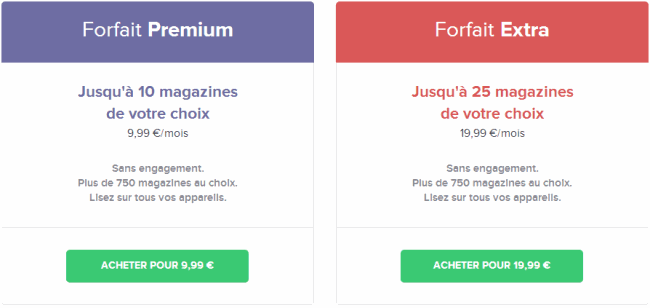 Les abonnements au Kiosk