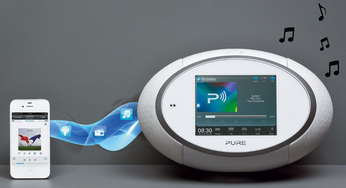 Pure One Flow, un petit poste radio portable avec triple tuners DAB/RNT, FM  et Internet Wifi