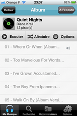 Ecoute en streaming des fichiers musicaux