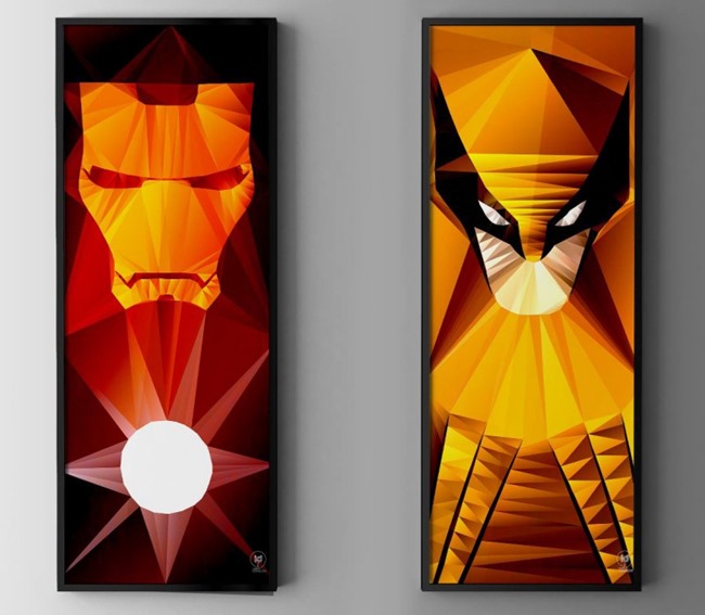 Super héro en tableau et poster par Ideealizse