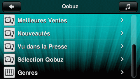 Toutes les fonctions du service de musique en ligne Qobuz