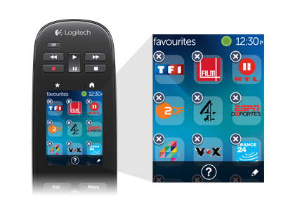 Personnalisation des icones sur l'écran tactile