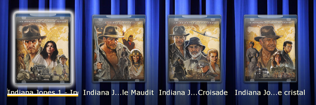 Les films du coffret “Indiana Jones”, y compris avec le récent épisode 4