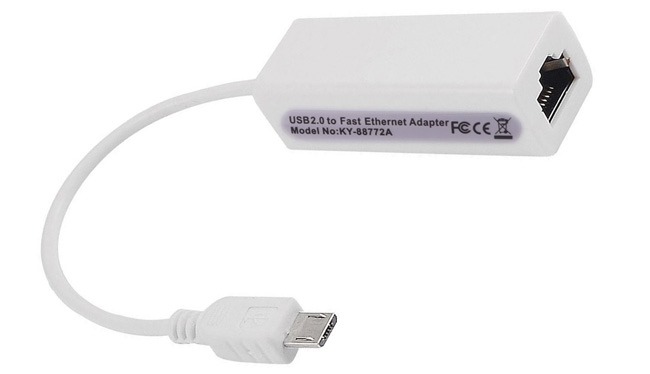adaptateur micro usb vers rj45 ethernet pour Nexus Player Android