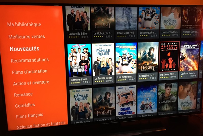 Nexus Player et l’offre VOD Google Play