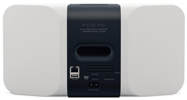 Connectique audio de l'enceinte sans fil Bluesound PULSE MINI