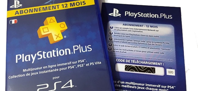 Promotion et bon de réduction pour abonnement PlayStation Plus pour PS3, PS4 et PS Vita