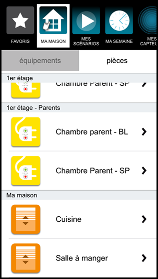 Pilotage de la maison