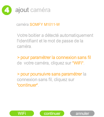 Configuration de la connexion par le réseau WiFi Configuration de la connexion par le réseau WiFi