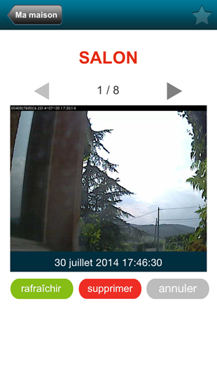 Accès à la caméra depuis l'application iPhone Accès à la caméra depuis l'application iPhone