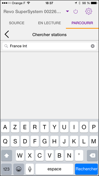 Recherche d'une radio sur Internet