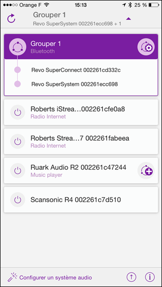 Association des appareils Revo SuperConnect et SuperSystem pour la diffusion multiroom audio