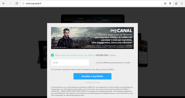 tester gratuitement pendant 1 mois MyCanal de Canal + et CanalSat