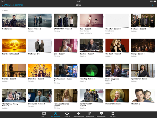 Les séries du moment en vidéo à la demande
