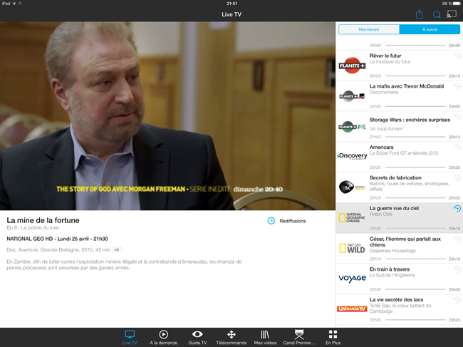 La télévision en direct