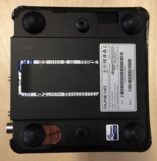 Avec le cache : Rajout d'un disque dur interne pour le lecteur vidéo réseau Dune HD Solo 4K