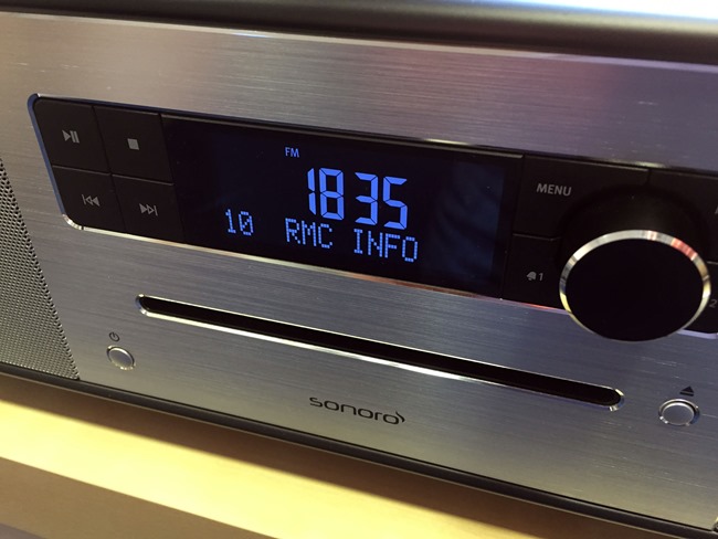 Un affichage claire des informations du SonoroSTEREO