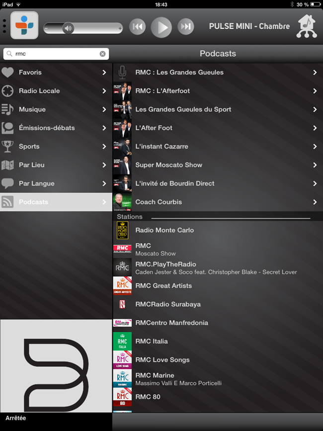 Tuner radio Internet