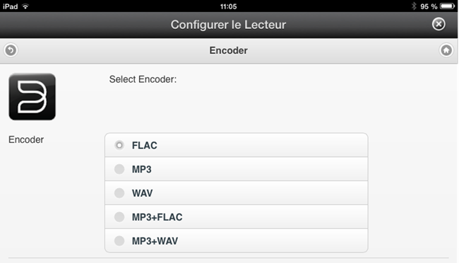 Choix des formats d'encodage pour les CD copiés sur le Bluesound Vault 2