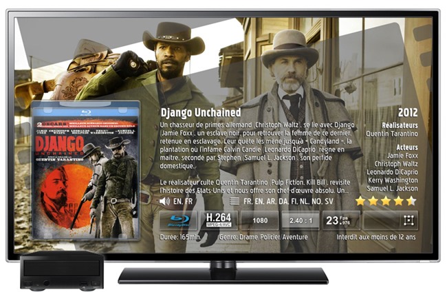 Affichage des détails des films DVD et Blu-ray sur tous les écrans TV