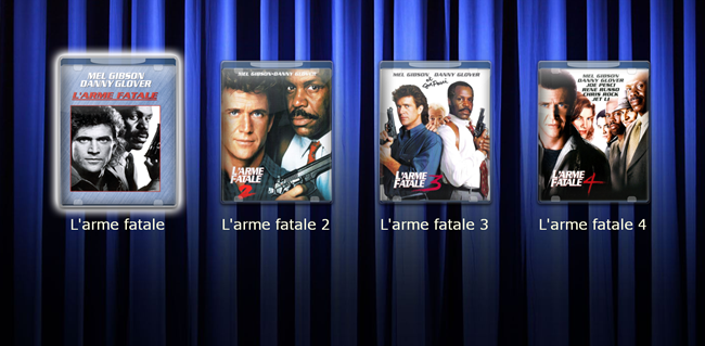 Affichage des films copiés sur le Riplay - version Blu-ray