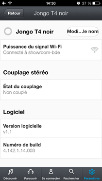 Configuration enceinte sans fil Pure Jongo