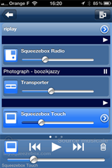 Gérer le volume sonore de toutes les Squeezebox