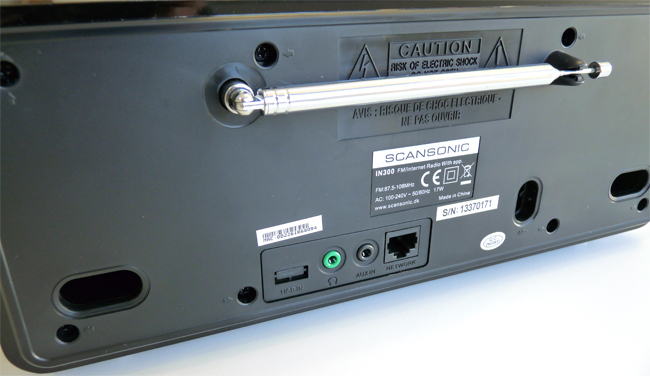 Poste radio WiFi avec port USB, prise casque, entrée audio
