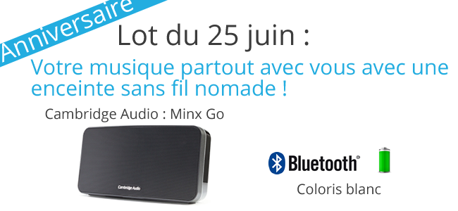 Enceinte Bluetooth Minx Go à gagner