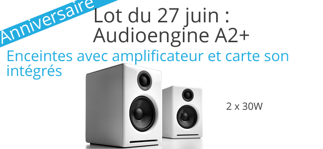 Jeux concours HiFi multimédia encientes à ganger Audioengine A2+