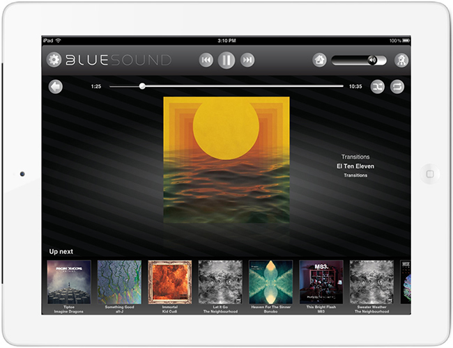 Application Bluesound pour smartphone et tablette