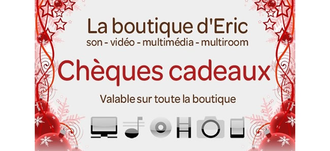 Chèques cadeaux et bons d'achat high tech