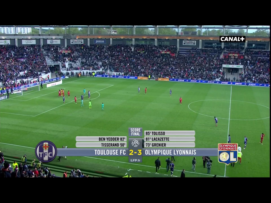 Une image de résolution moyenne pour la télévision en direct sur l'iPad avec l'application MyCanal de Canal + / CanalSat