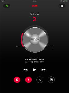 L'application Riva S sur iPad