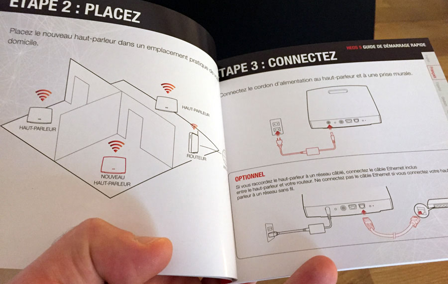 Mode d'emploi et guide pour l'installation et la configuration de l'enceinte WiFi Denon HEOS 5 sur le réseau de la maison