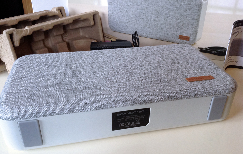 Déballage de l'enceinte nomade Scansonic BT350
