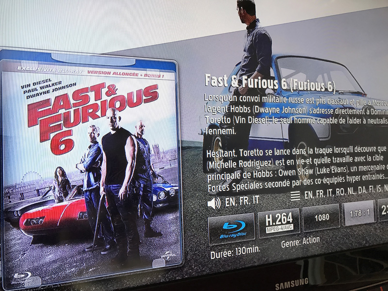 Test de la barre de son TV HEOS Bar avec le film Blu-ray Fast & Furious 6 Test avec le Blu-ray Fast & Furious de la barre de son HEOS Bar de Denon