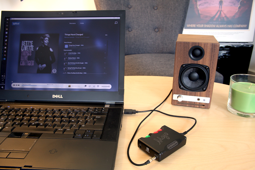 Utilisation du DAC Mojo avec un ordinateur sous Windows et l'application Qobuz : remplace la carte son pour une qualité HiFi et HD Utilisation du DAC Mojo avec un ordinateur sous Windows et l'application Qobuz : remplace la carte son pour une qualité HiFi et HD