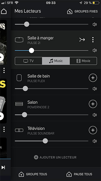 Tous les lecteurs NAD et les enceintes connectées sans fil Bluesound sont accessibles dans l'application Tous les lecteurs NAD et les enceintes connectées sans fil Bluesound sont accessibles dans l'application