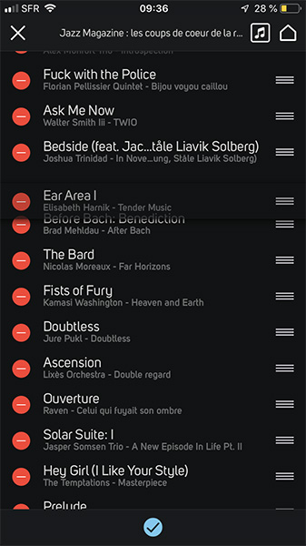 Gestion simple et performance des playlists avec des morceaux de musiques de sources variées : fichiers audio et services de musique en ligne Gestion simple et performance des playlists avec des morceaux de musiques de sources variées : fichiers audio et services de musique en ligne