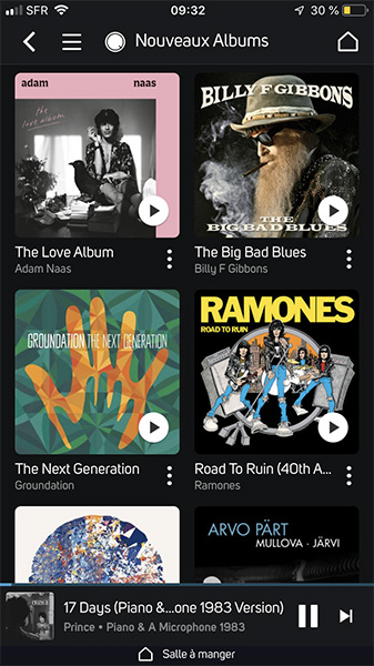 Application BluOS pour l'ampli NAD M10 et l'accès aux albums de l'abonnement Qobuz Application BluOS pour l'ampli NAD M10 et l'accès aux albums de l'abonnement Qobuz