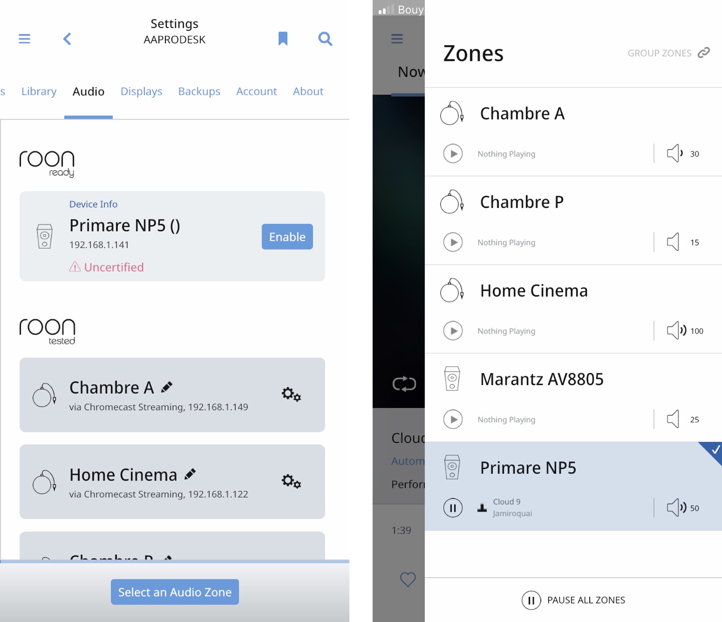 Le Primare NP5 apparaît automatique dans la liste des appareils Roon Ready (la certification officielle est en cours). Le Primare NP5 apparaît automatique dans la liste des appareils Roon Ready (la certification officielle est en cours).