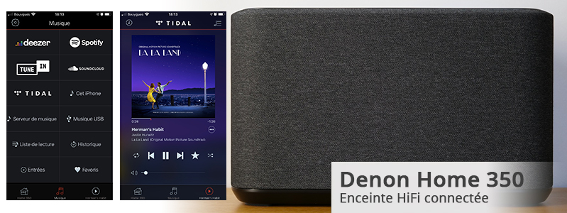 Test de l'enceinte connectée et sans fil Denon Home 350 : WiFi, AirPlay 2, Bluetooth, HEOS et multiroom