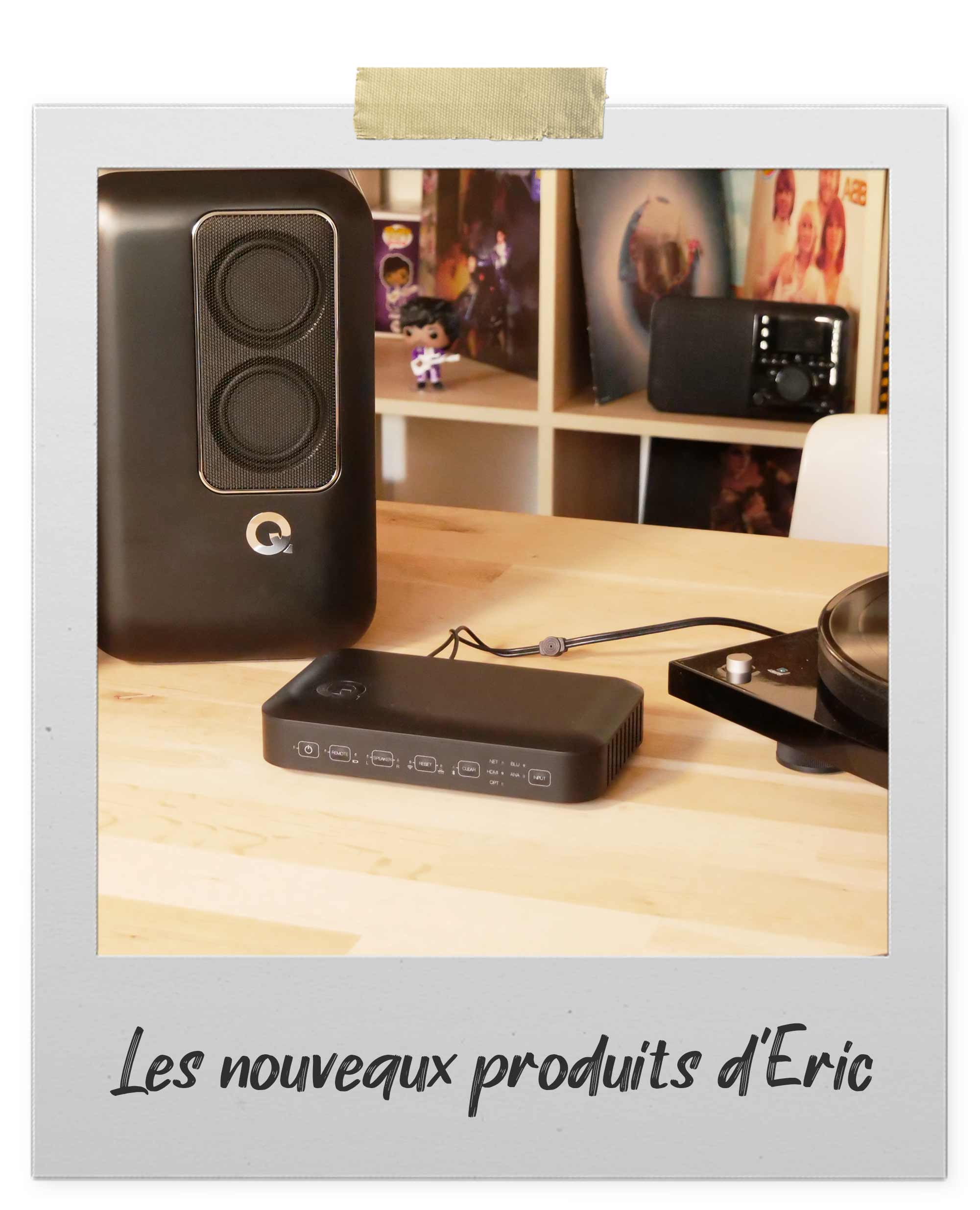 Enceintes actives sans fil avec station d'accueil pour les sources audio Enceintes actives sans fil avec station d'accueil pour les sources audio