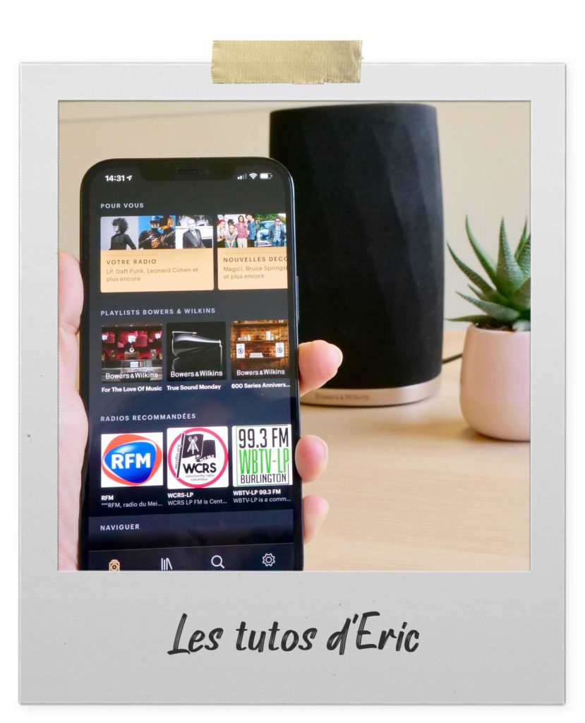 Mise à jour de l'application Bowers & Wilkins Music App pour une meilleure ergonomie