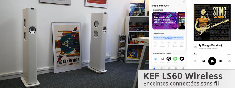 Description complète et acheter les enceintes connectes KEF LS60 Wireless sur La boutique d'Eric